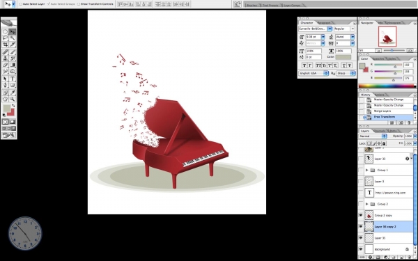 Creation of Piano Notes: Step 32